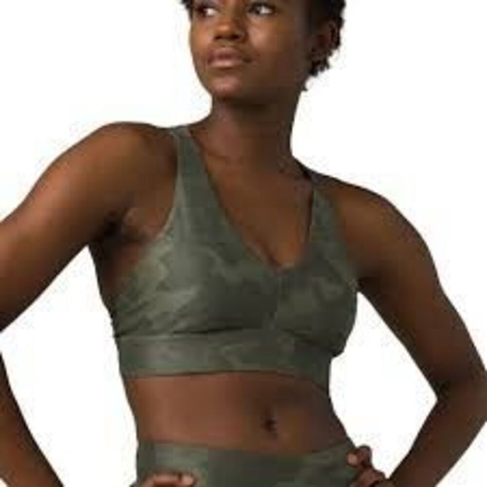 PrAna Laguna Bra Sage Camo Sz S